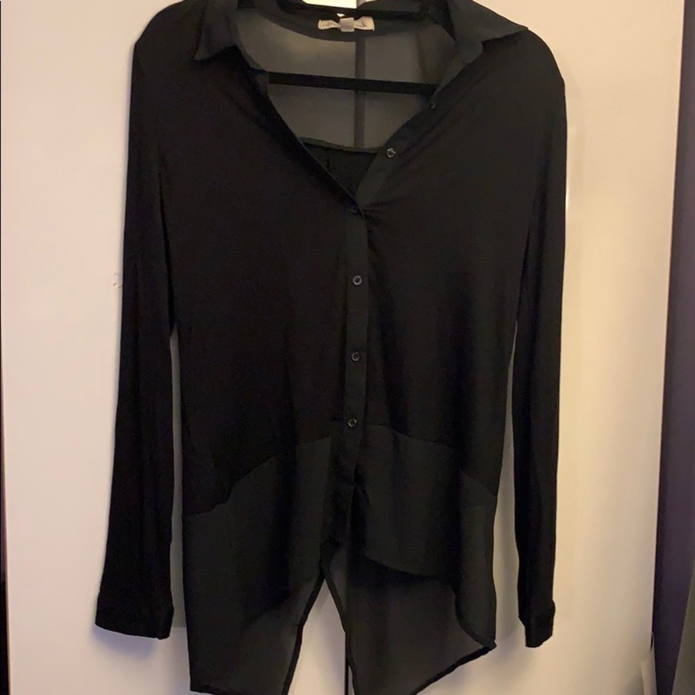 Cotton and silk blouse